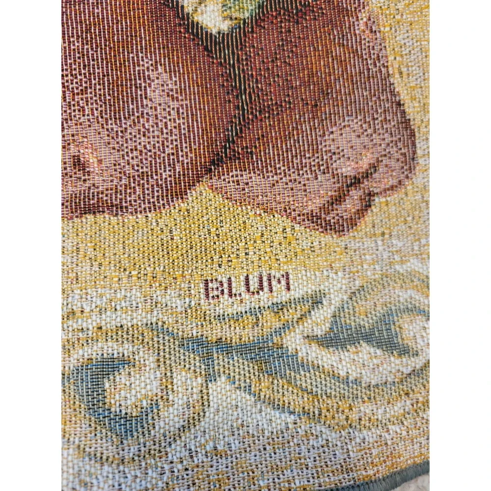 Blum Fruits Tapestry Table Runner Woven Dining Kitchen Decor with Tassel 13